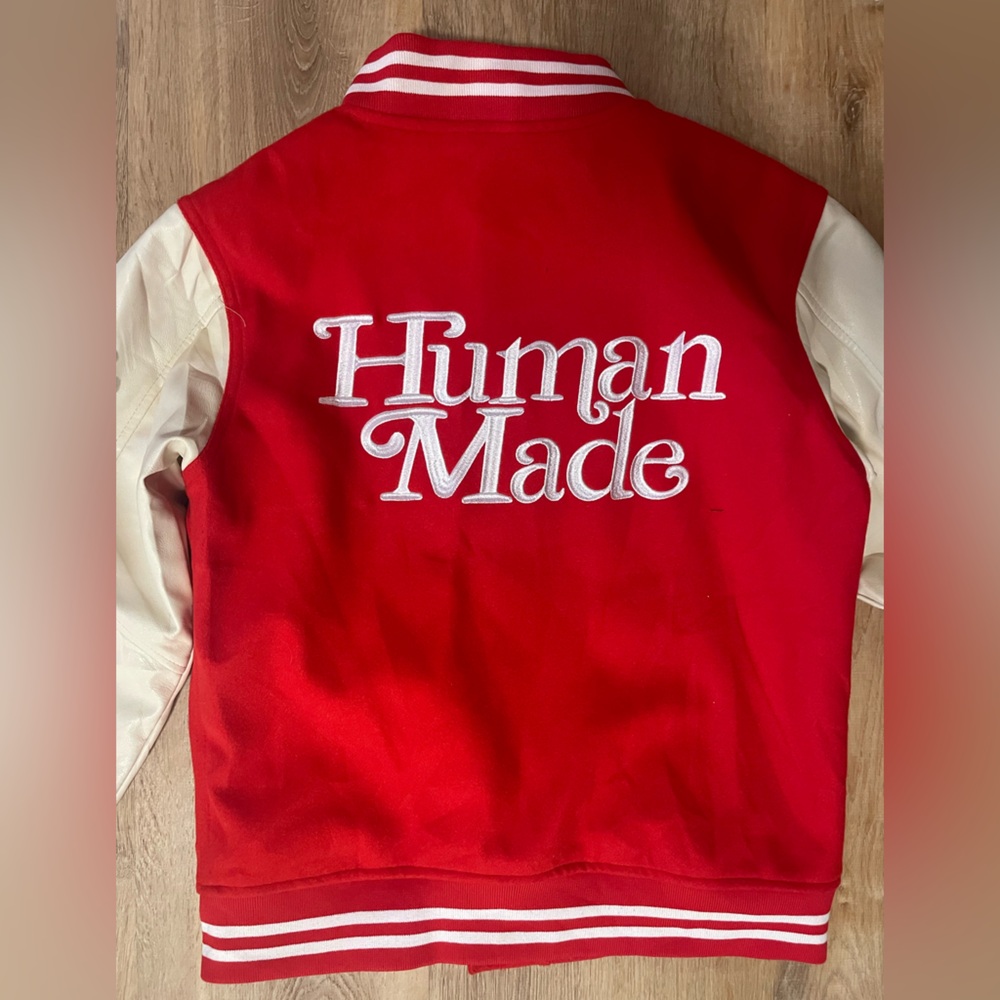 Human Made Girls Don’t Cry Dry Alls Varsity Jacket - Picture 11 of 13
